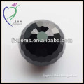 ball shape uncut black color cz rough diamonds